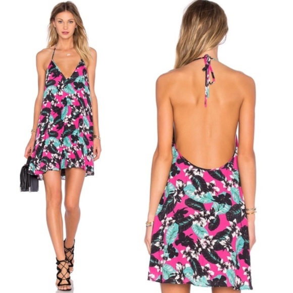 Naven Dresses & Skirts - NAVEN X NBD // Tropical Halter Swing Dress NWT